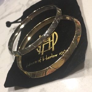 NWOT House of Harlow bangles in gold & silver